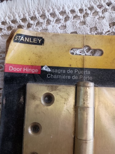 Stanley Commercial Grade Solid Brass Door Hinge 05-1405 4" 101mm - 第 3/6 張圖片