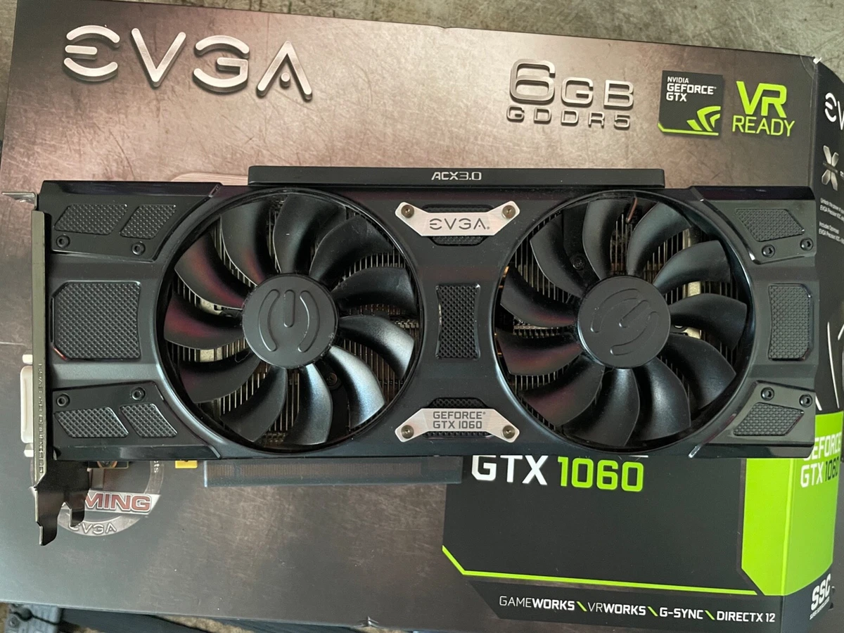 EVGA GeForce GTX 1060 6GB SSC GDDR5 Graphics Card