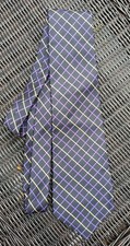 Men's Polo Ralph Lauren Navy Gold Purple Classic Silk Neck Tie Hand Made in USA