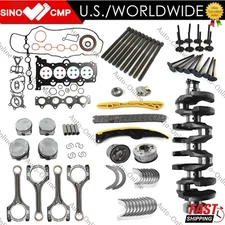 G4FJ Engine Piston Gasket Bearing Kit w/ Crankshaft & Rods Fit Hyundai KIA 1.6
