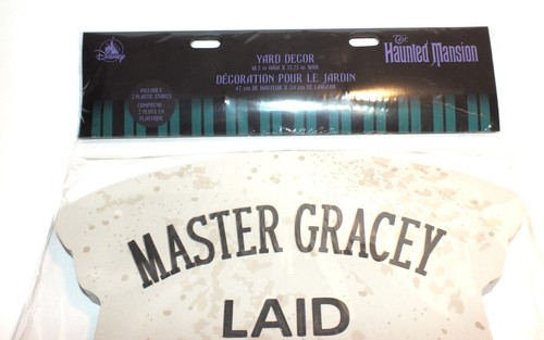 Disney Parks Haunted Mansion Master Gracey Foam Tombstone Halloween Decor WDW - Picture 4 of 24