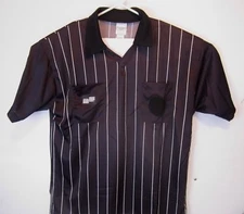 Official Sports Black Soccer Referee Short Sleeve Jersey Shirt - Size X- Large
