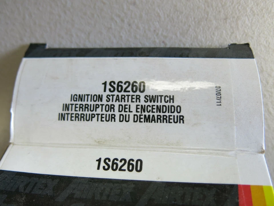 Interruptor de arranque de encendido Airtex 1S6260 (Chevrolet Beretta, Córcega 1991-96) Foto 3 de 3
