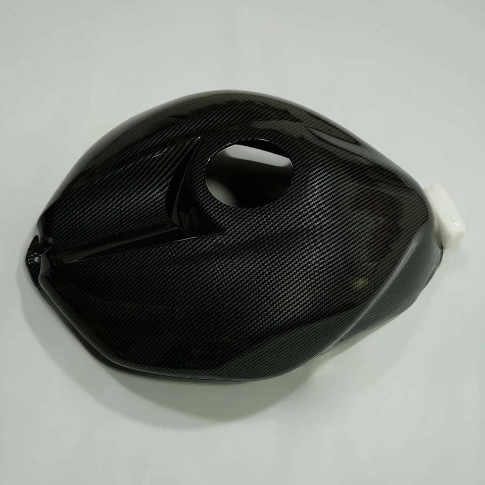 Black Carbon Fiber Look Fuel Gas Tank Cover Fairing For 2006 2007 YAMAHA YZF R6 Foto 4 de 4