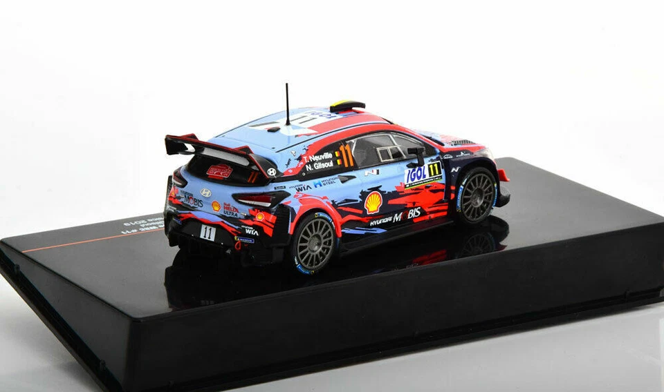 MODELLINO AUTO 1:43 IXO HYUNDAI i20 WRC NEUVILLE RALLY CORSICA 2019 MODELLISMO - Immagine 4 di 4