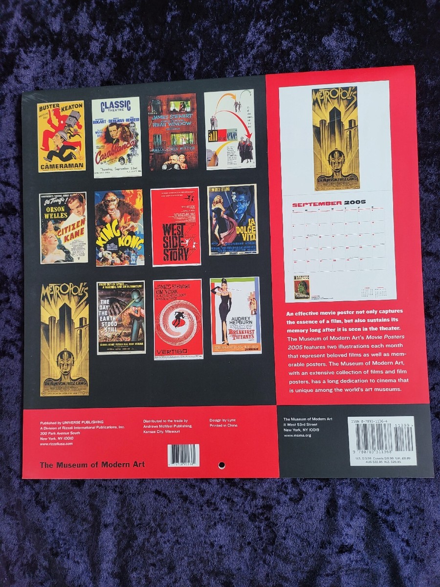The Museum Of Modern Art Movie Posters 2005 Calendar | eBay