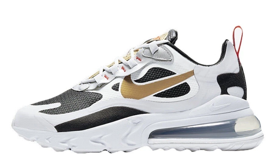 draaipunt plus hoe te gebruiken Womens Nike Air Max 270 React Metallic Gold Swoosh UK Size 6 CT3433 001 |  eBay