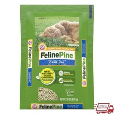 Natural Cat Litter Pine Scent Low Dust Lightweight Non-Clumping Highly Absorbent