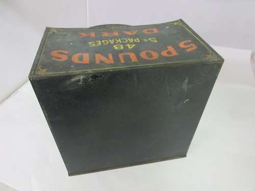 VINTAGE ADVERTISING SWEET CUBA STORE BIN COUNTER CANISTER TIN 928-S - 第 5/7 張圖片