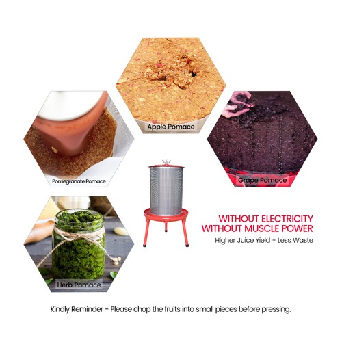 SQUEEZE master Stainless Steel  Hydraulic Fruit Wine Apple Press - Picture 5 of 28