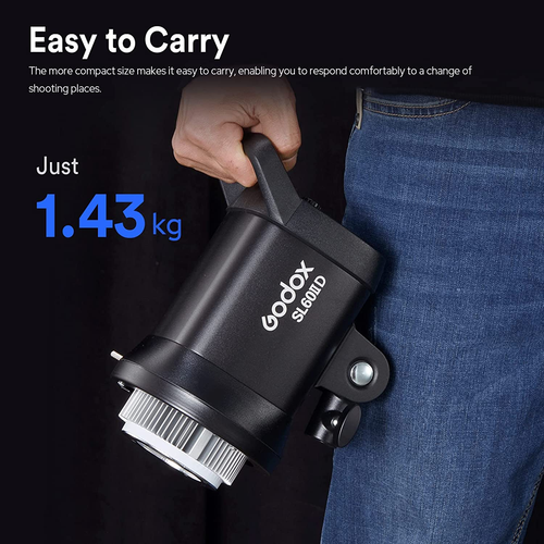 Godox SL60IID 5600K Lampada Video Luce LED+95CM Griglia Softbox+2m Kit Supporto UK - Foto 5 di 12
