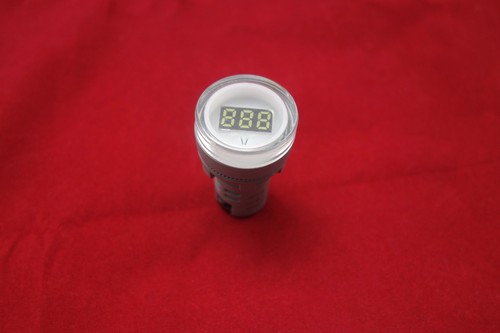 1pc 22MM White AC 50-500V 3 digital LED Voltmeter Voltage meter Pilot Light type - Picture 2 of 5
