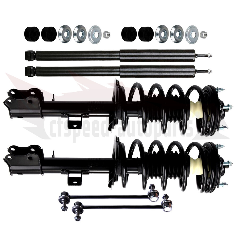 For Ford Escape Mazda Tribute Mercury 6pc Front Struts Rear Shocks Sway Bar Link