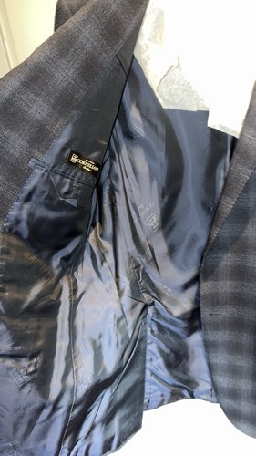Corneliani Men’s Blue Checked Blazer Size 50 RRP £1500 - Picture 3 of 6