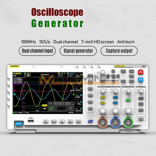Osciloscopio digital FNIRSI-1014D 2 canales 200 MHz 1 GSa/S 240Kbit 7" LCD - Imagen 7 de 17