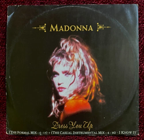 MADONNA DRESS YOU UP VIRGIN TOUR COVER REMIXES EUROPE ONLY RECORD 12" PROMO MIX