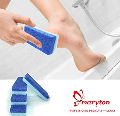 4 PACK Maryton Foot Pumice Stone for Feet Hard Skin Callus Remover and Scrubber.