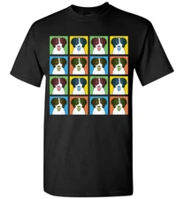 English Springer Spaniel Toon Pop-Art T-Shirt, Men Women's Youth Tank Short Long