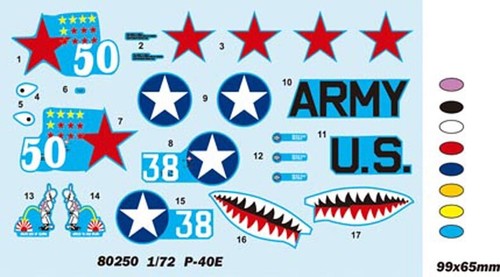 HobbyBOSS 1/72 80250 P-40E "KITTYHAWK" Fighter model kit - Picture 2 of 5