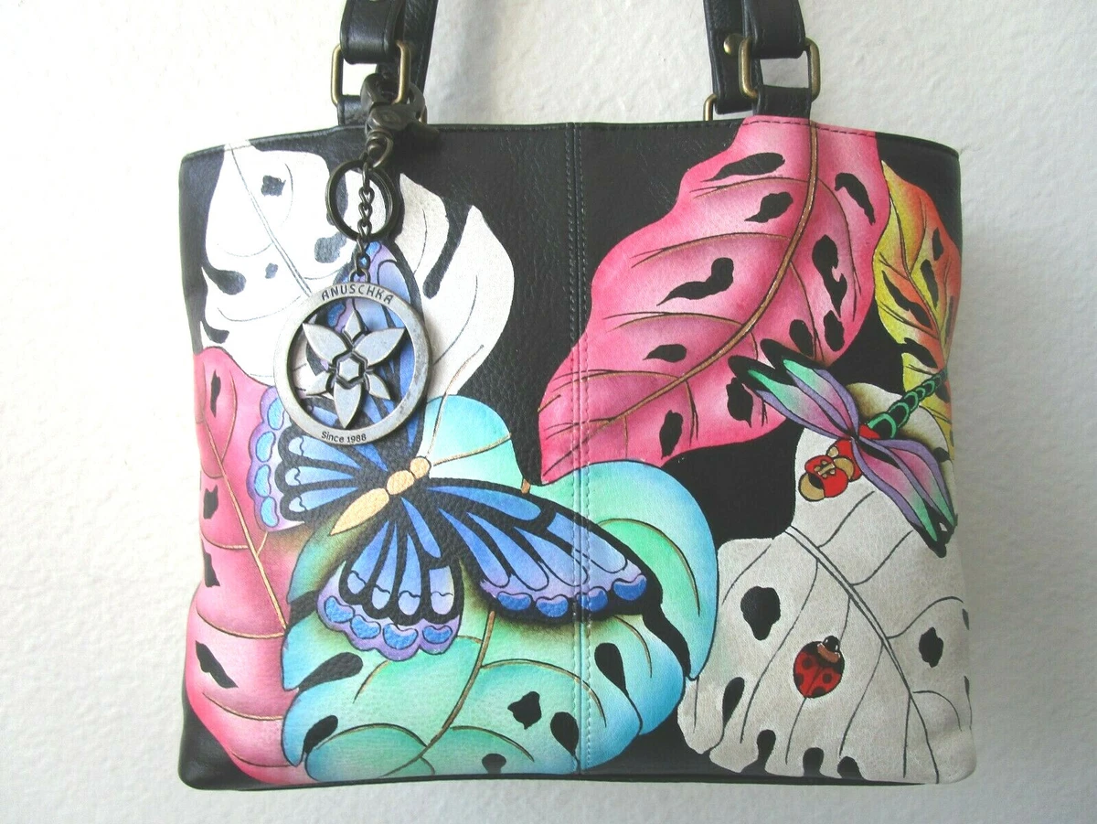 Handpainted Butterfly Bag