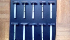 *LOT OF 10* WILKINSON SWORD DISPOSABLE RAZORS 1-3/8" TWIN STAINLESS STEEL BLADES