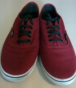 maroon color vans