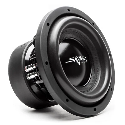 NEW SKAR AUDIO EVL-10 D2 2000W MAX POWER 10-INCH DUAL 2 OHM SPL/SQ CAR SUBWOOFER