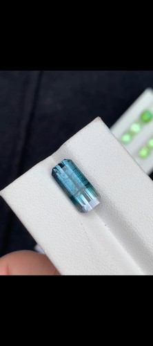 4.70ct Amazing natural bi color tourmaline loose gemstone from Afghanistan - Picture 4 of 6