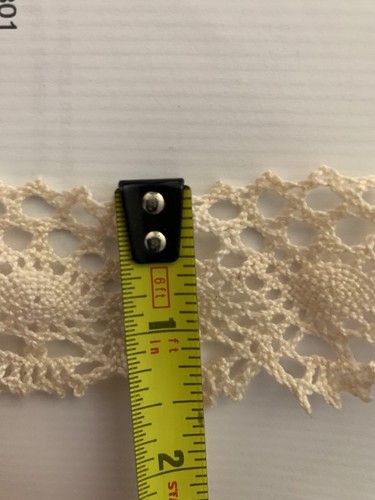 20 Yards Vintage Cotton Cluny Fine Crochet Lace - Picture 4 of 5