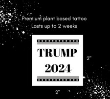 Trump 2024 Tattoo  Premium Semi-Permanent 2 Week Tattoo  Trump Election Tattoo