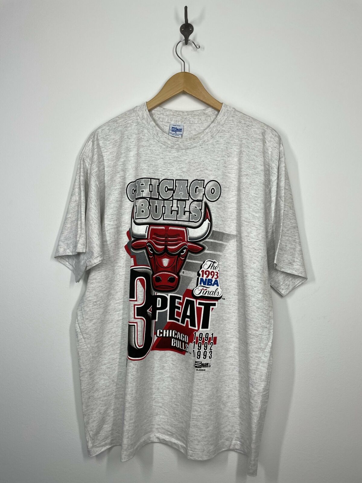 Vintage chicago bulls 3 peat shirt, Men's, London