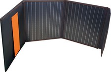 Solarmodul faltbar 100Wp Camping Solarpanel schwarz unterwegs