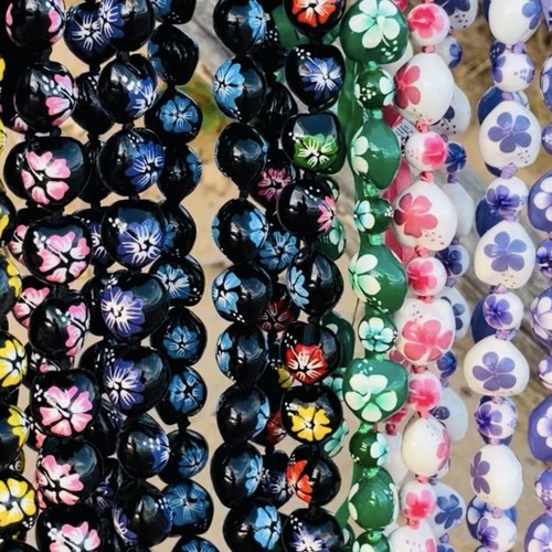 da Hawaiian Store Kukui Nut Necklace Lei (Choose from Many Styles) - 第 1/52 張圖片