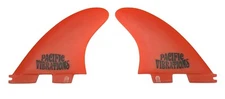Pacific Vibrations Longboard surfboard Fins 4.2" Sidebites side bites Fits  FCS2