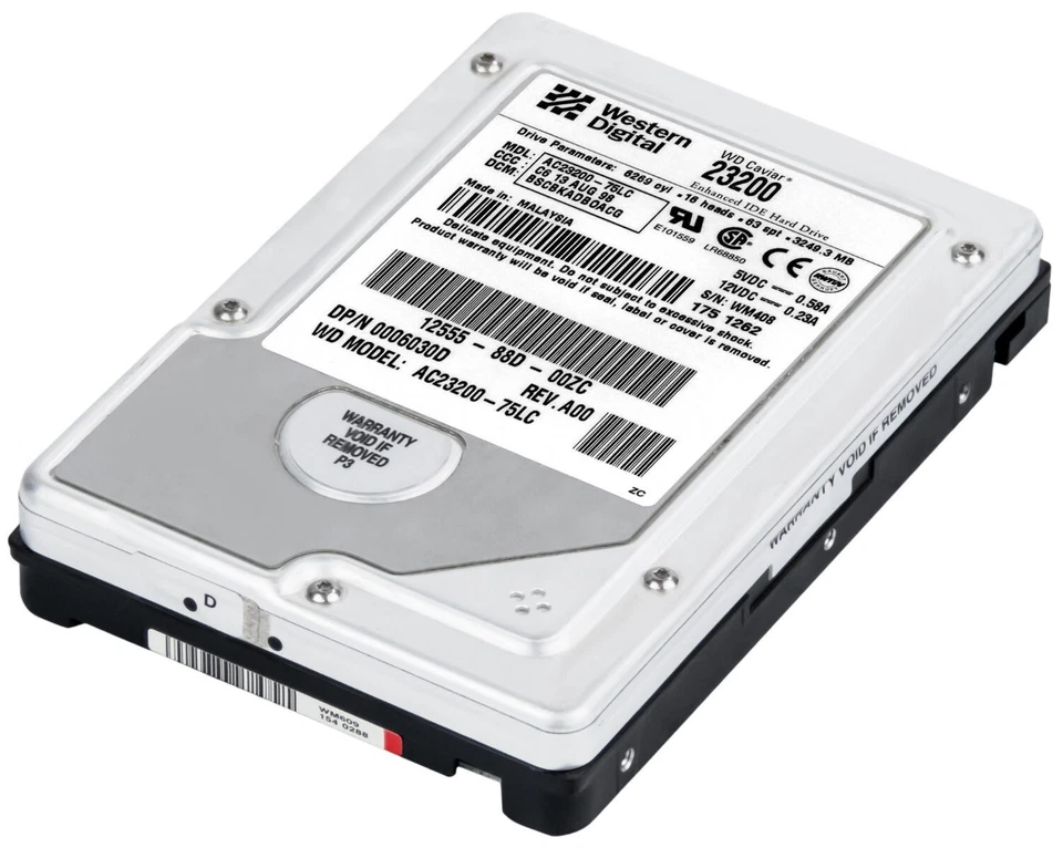 Hard Drive Dell 0006030D C23200-75LC 3.2GB 5400RPM 256KB ATA IDE 3.5'' Inch - Image 2 of 3