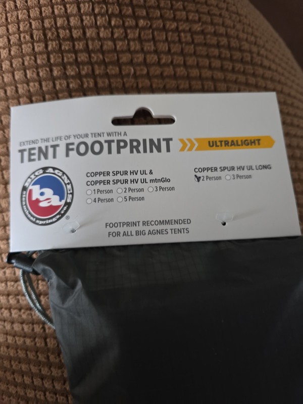 Footprint Big agnews copper spur hv ul long tent footprint two person