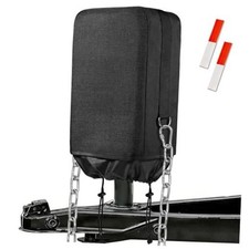 RV Electric Tongue Jack Cover with D Rings - 600D Oxford Fabric Universal