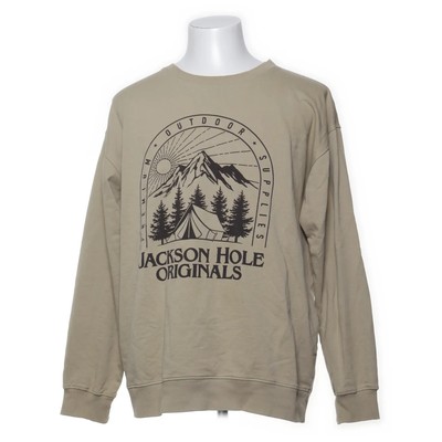 Jackson Hole, Sweatshirt, Größe: XXL, Beige, Bio-Baumwolle, Print, Herren #2pc