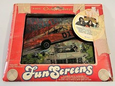 Vintage Dukes Of Hazzard Magic Etch a Sketch Action Pack Complete 6 Set 1981
