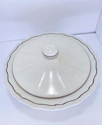 Kensington Staffordshire England Ironstone 4 Cup Casserole Dish With Lid Crazing