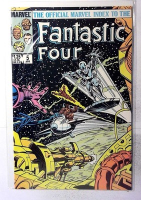 Official Marvel Index to Fantastic Four #5 1986 Marvel Human Torch Comic