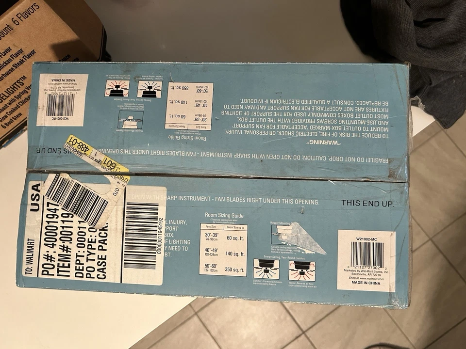 Mainstays Hugger 3 Speed  30” Retro Vintage 90’s Ceiling Fan NEW IN BOX - Image 2 of 4