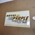 VINTAGE 6" ROYAL PURPLE SYNTHETIC MOTOR OIL RACING TEAM STICKER AUTOMOTIVE RACE — photo 2