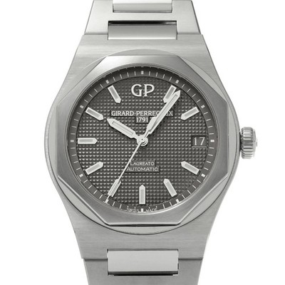 GIRARD-PERREGAUX Laureato 42Mm 81010-11-231-11A Blue Men's Used Watch #51026