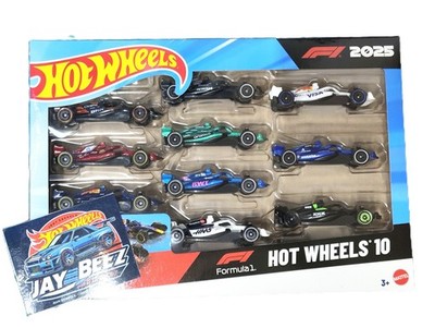 Hot Wheels Formula 1 NEW 2025 Racing Team 10-Pack (Promo Combine Shipping)