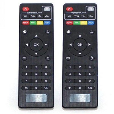 2X Hohe Qualität Schwarze Kunststoff Fernbedienung für  Pro M8S V88 / T91073