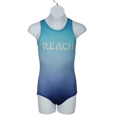 Garland Activewear CL Gradient Blue Leotard ''Reach'' Design 95% Polyester 5% Span