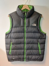 The North Face Stow Gilet Body Warmer Down 700 Mens Small Grey Green