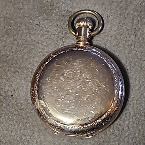 ANTIQUE American Waltham W. Co. Gold Filled Hunter Pocket Watch Parts Or Repair