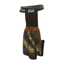 Neet Archery Adult XL Shooting Glove: Mossy Oak Break Up Camo Leather 60544
